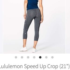 Speed Up Crop by Lululemon that look brand new!